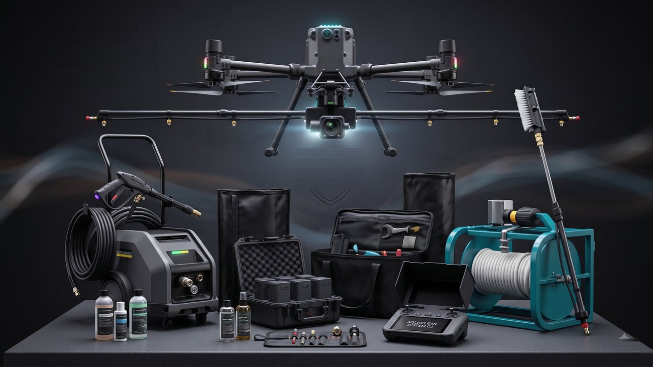 Profesionalni dron i oprema za pranje